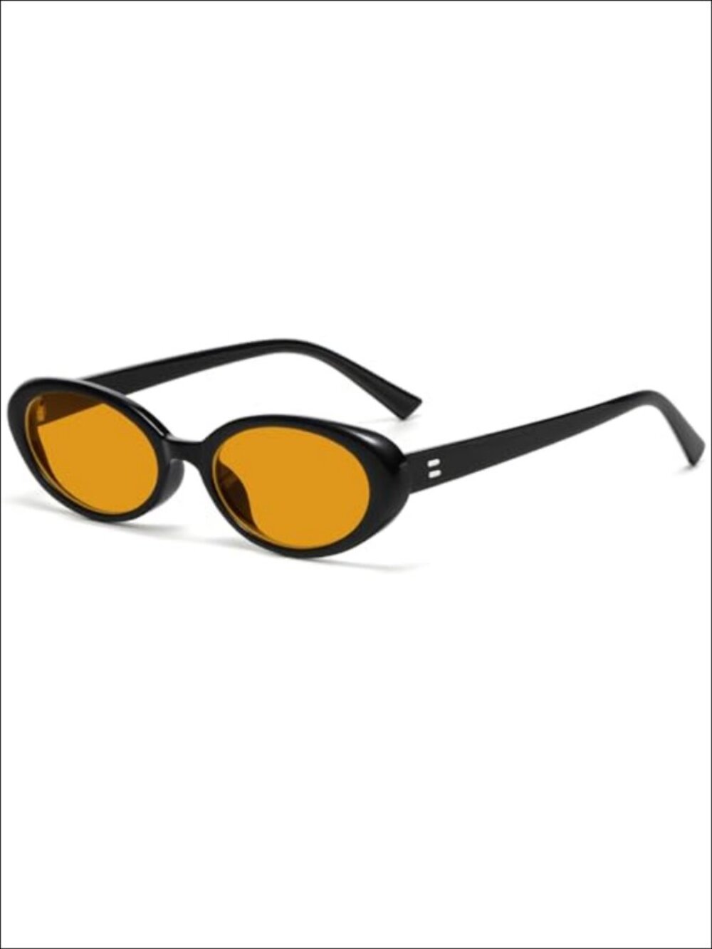 Retro Oval Sunglasses Small Face Full Coverage UV400 Protection